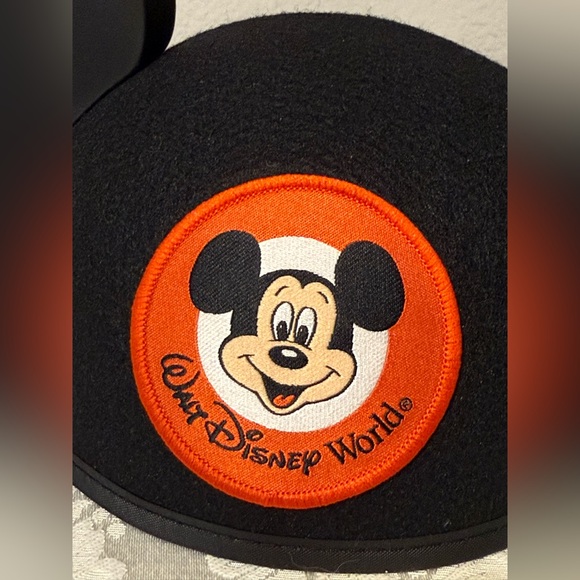 Disney Mickey Mouse Ears Hat Black Classic Retro Walt Disney World WDW - Picture 3 of 8